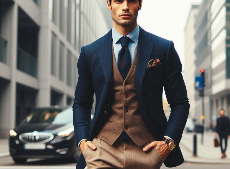 Suit Jacket with Khaki Pants